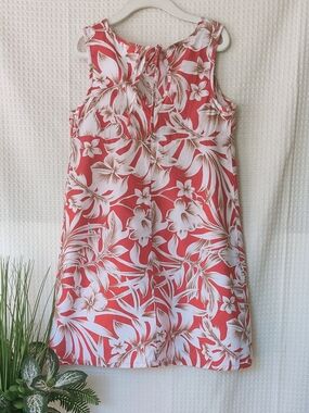 Hilo Hattie"The Hawaiian Original"Little Girls Red& White Tropical Dress Size M